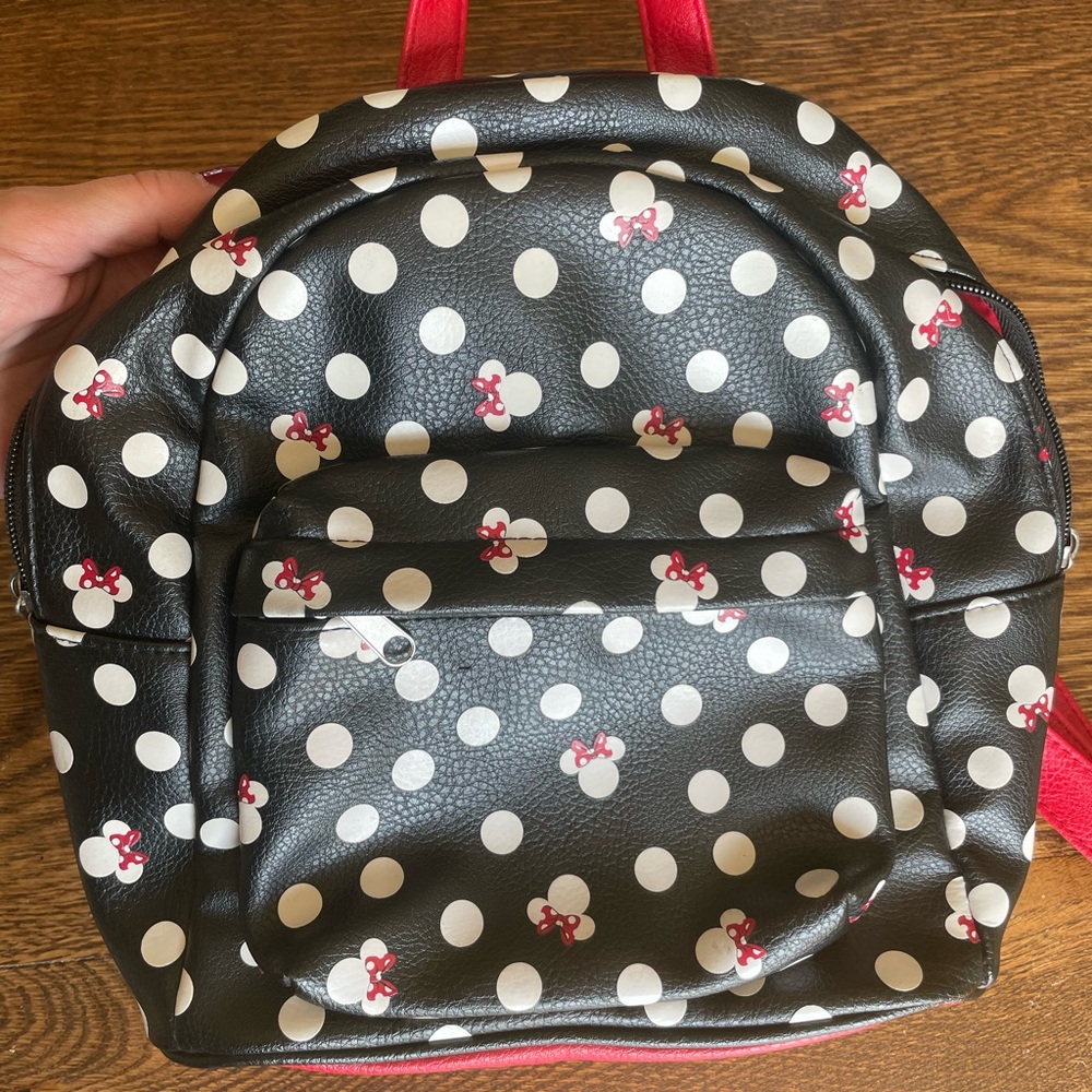 Disney Black and White Polka Dot Backpack
